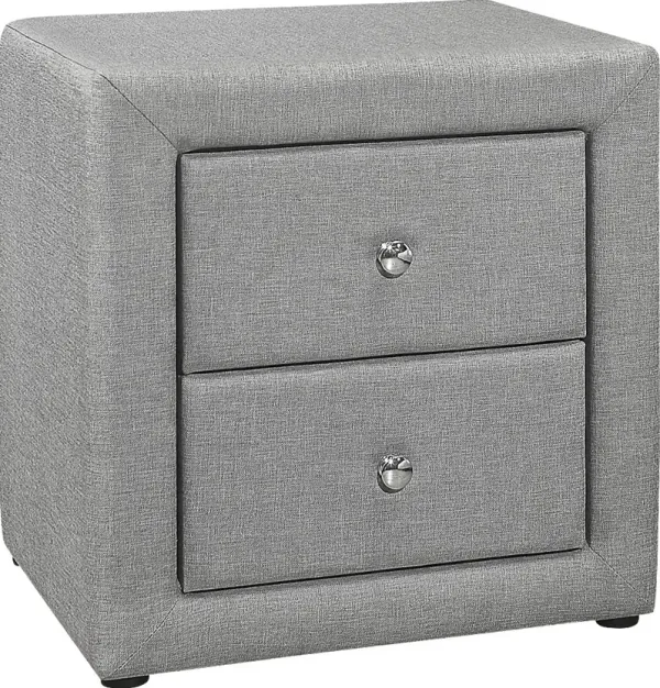Stomner Light Gray Nightstand