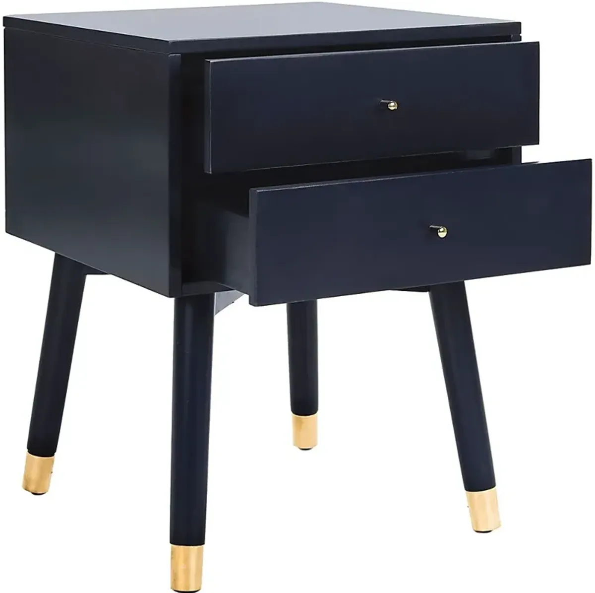 Idamor Navy Nightstand