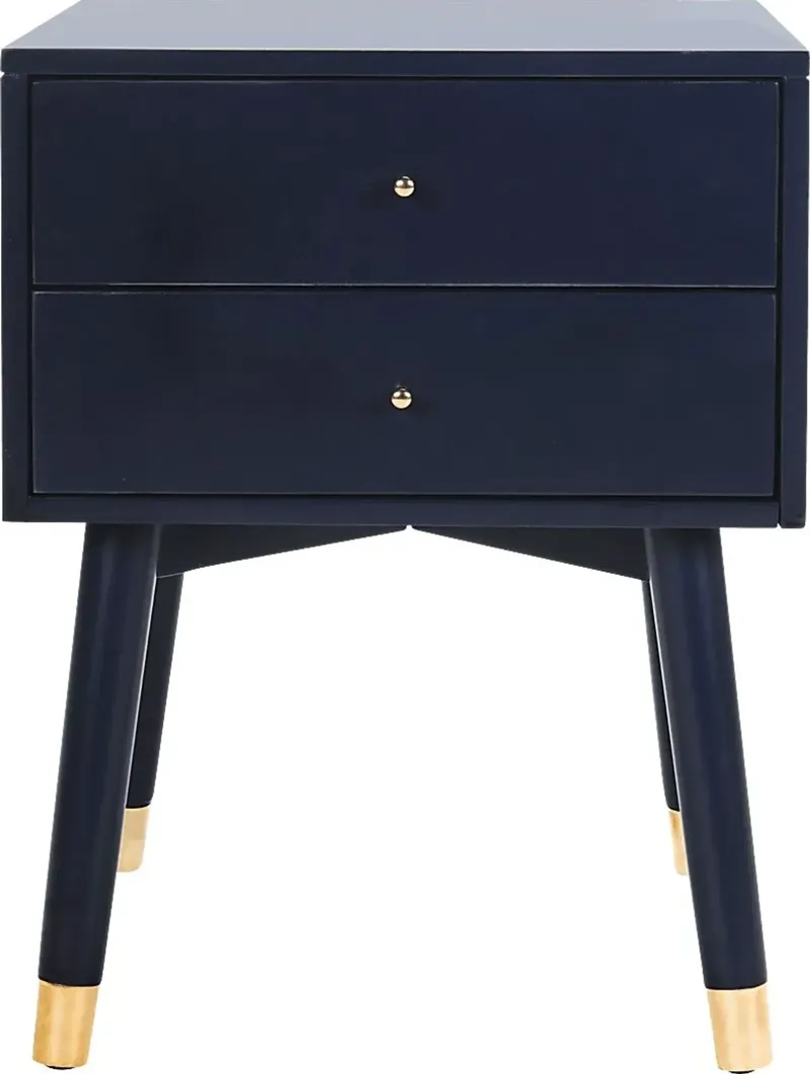 Idamor Navy Nightstand