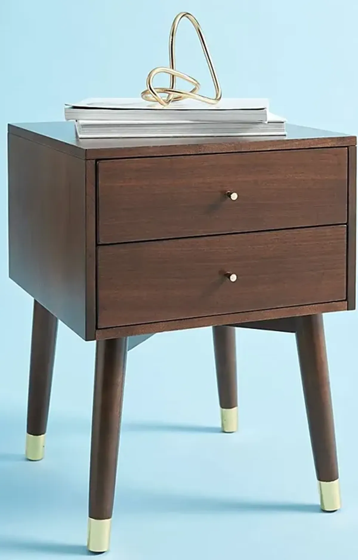 Idamor Walnut Nightstand