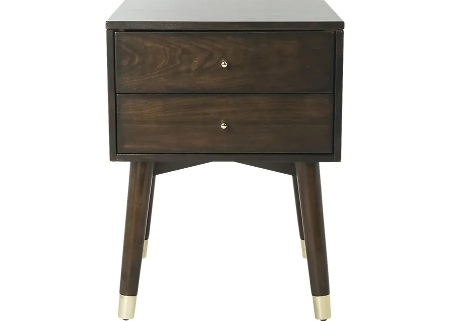 Idamor Walnut Nightstand