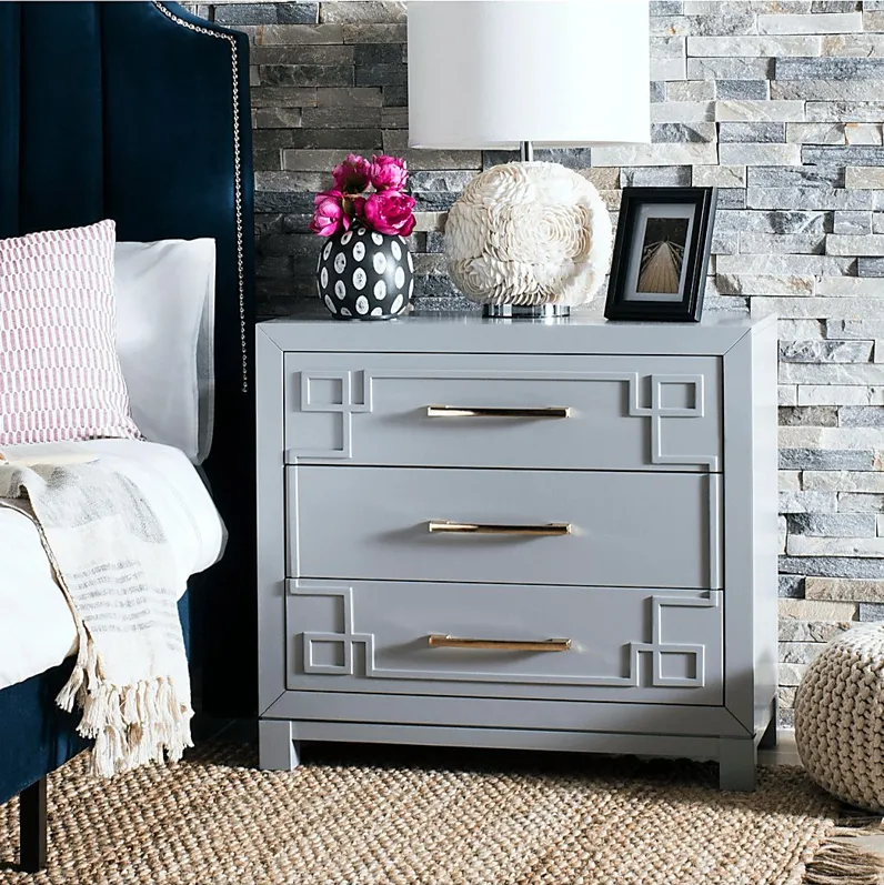 Mawood Gray Accent Cabinet