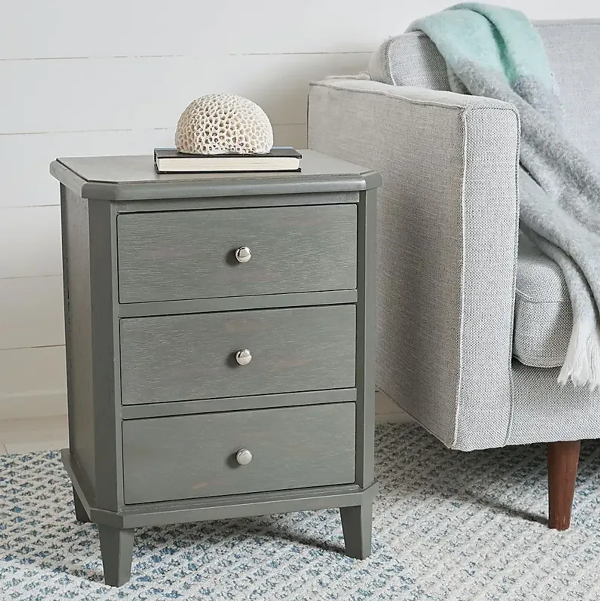Vistavia Gray Nightstand