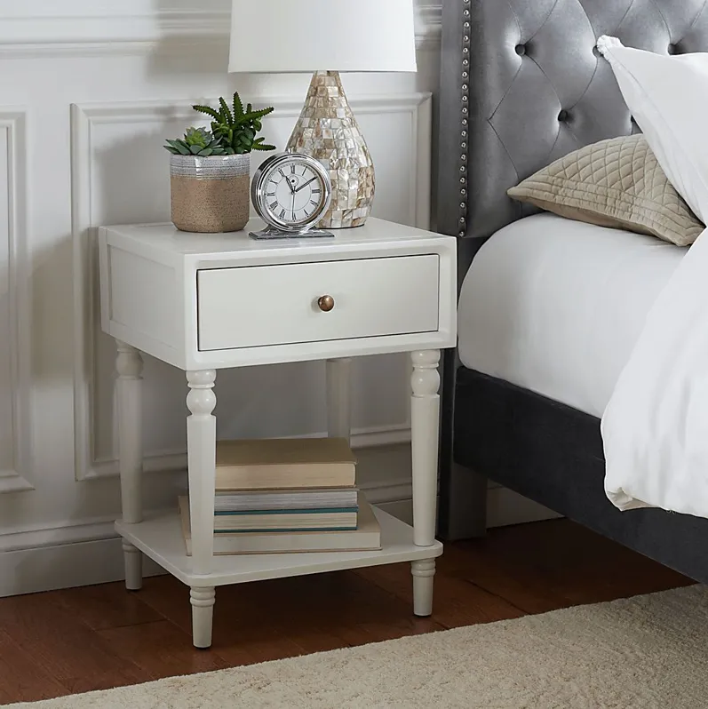 Wateree Off-White Nightstand