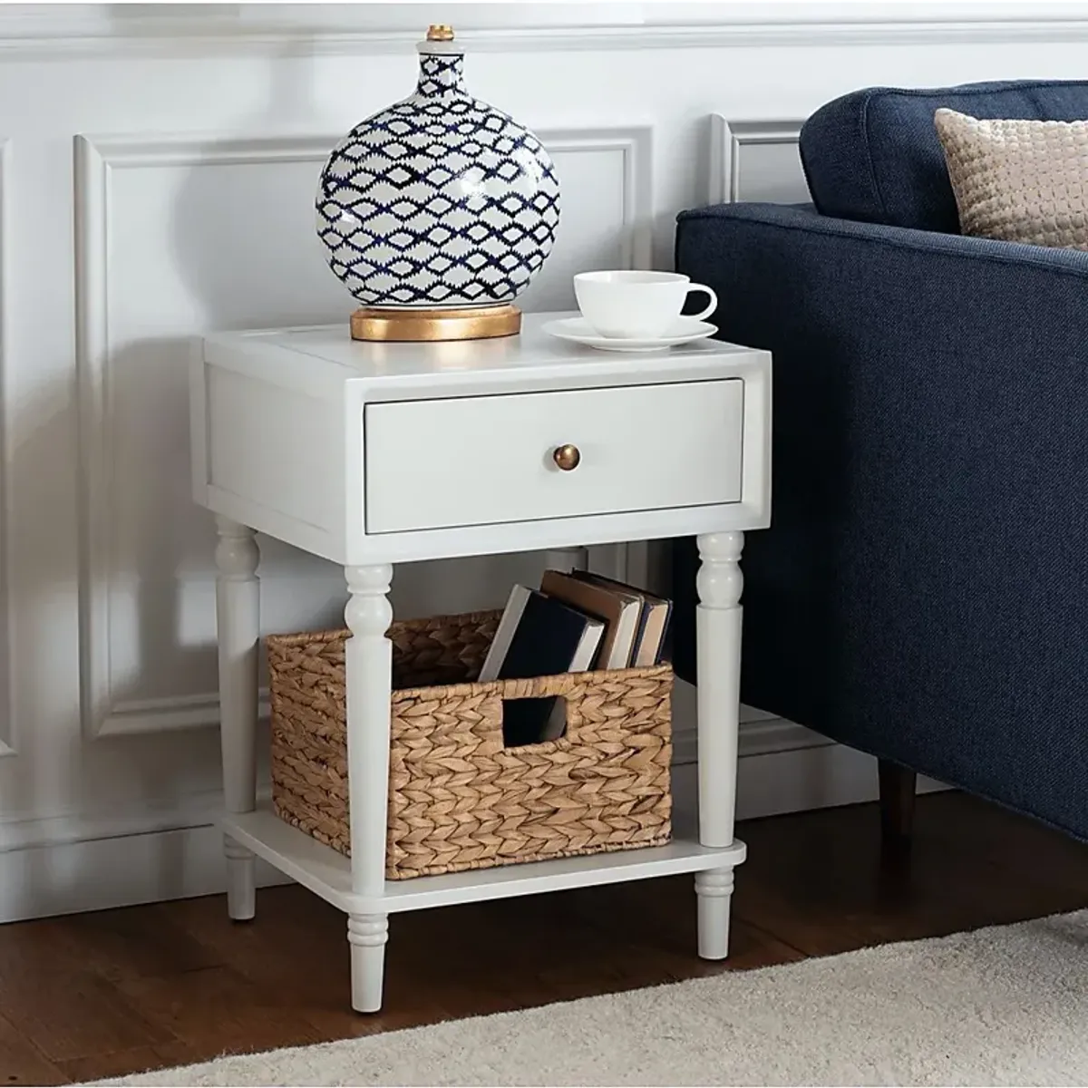 Wateree Off-White Nightstand