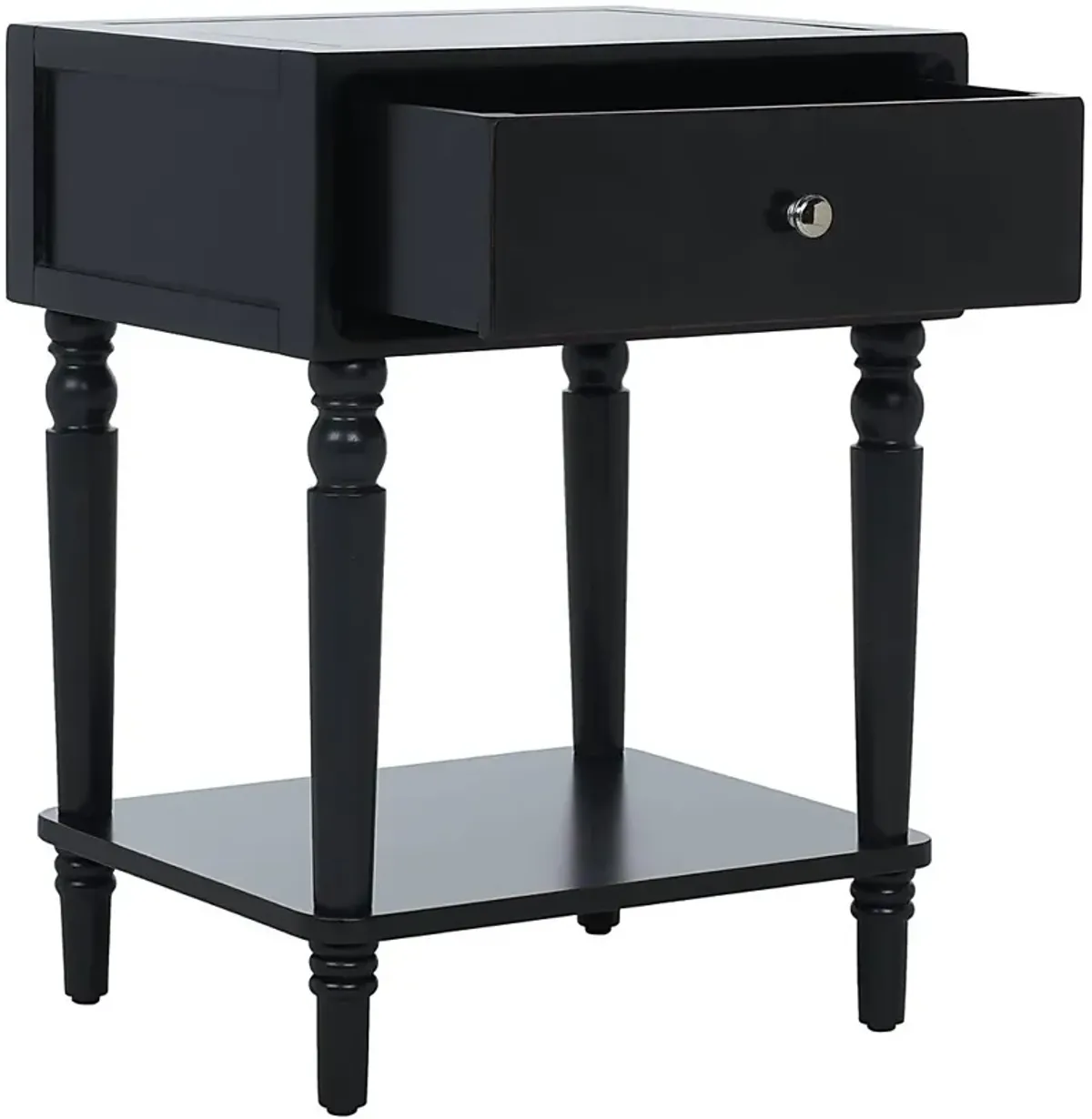 Wateree Black Nightstand