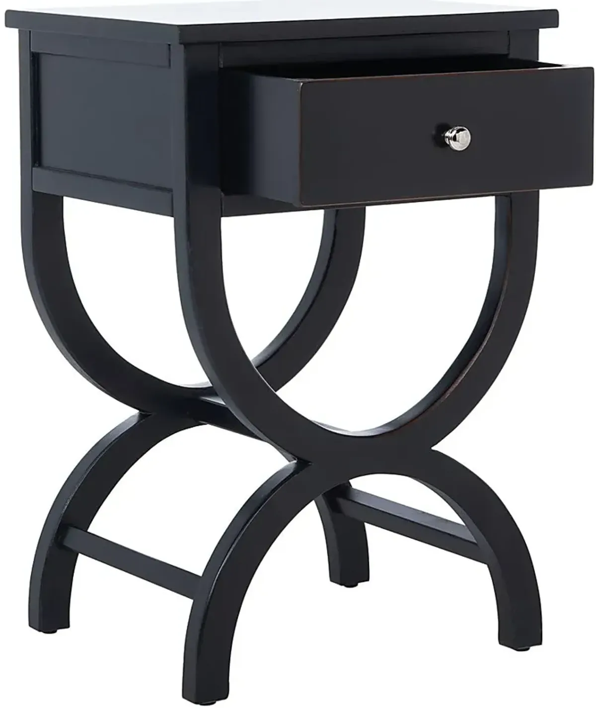 Wespanee Black Nightstand