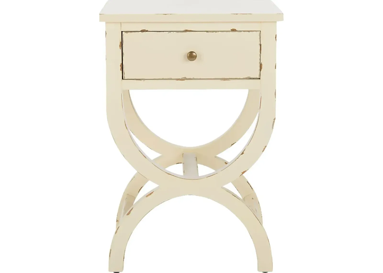 Wespanee Cream Nightstand