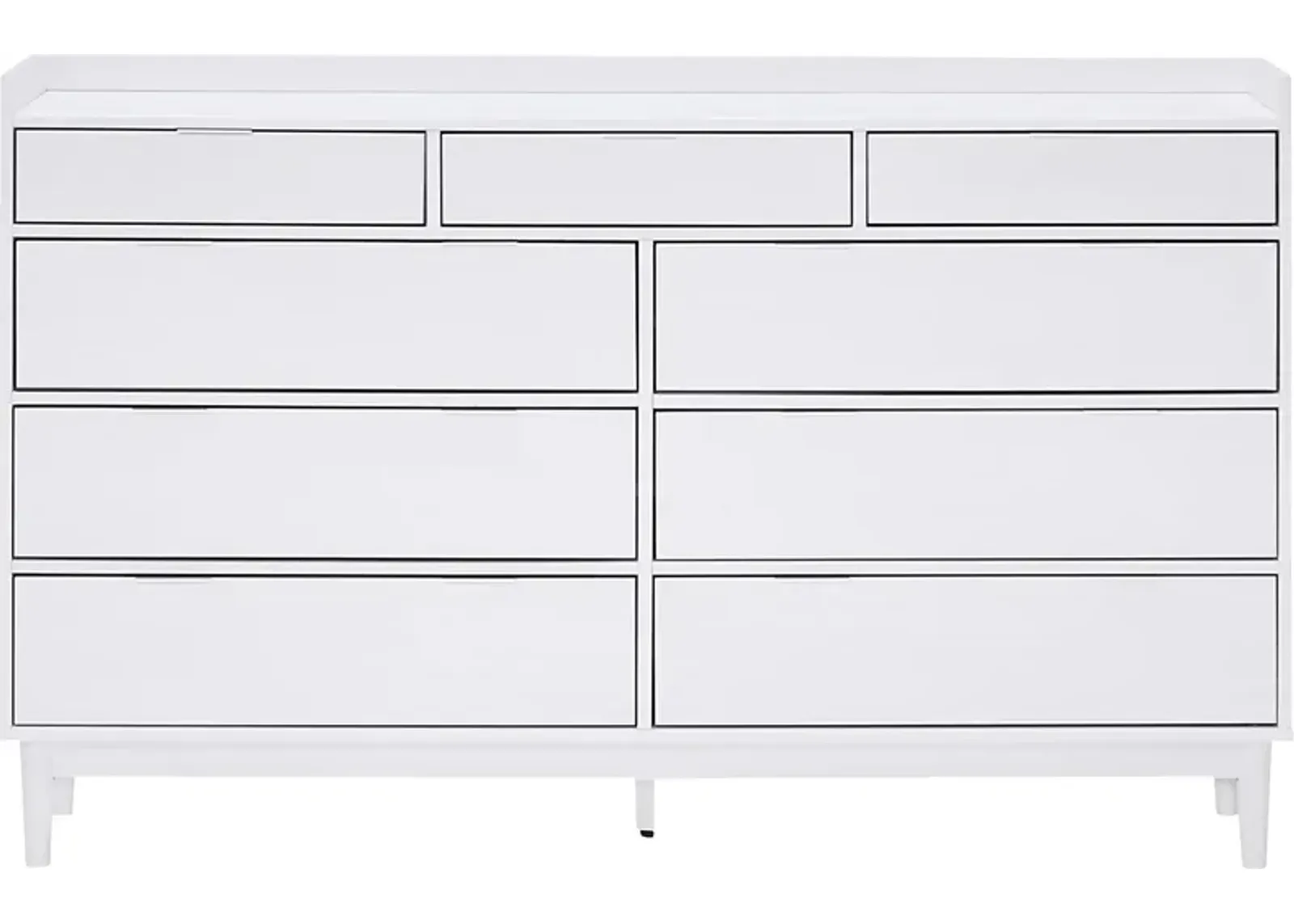 Symelo White 9 Drawer Dresser