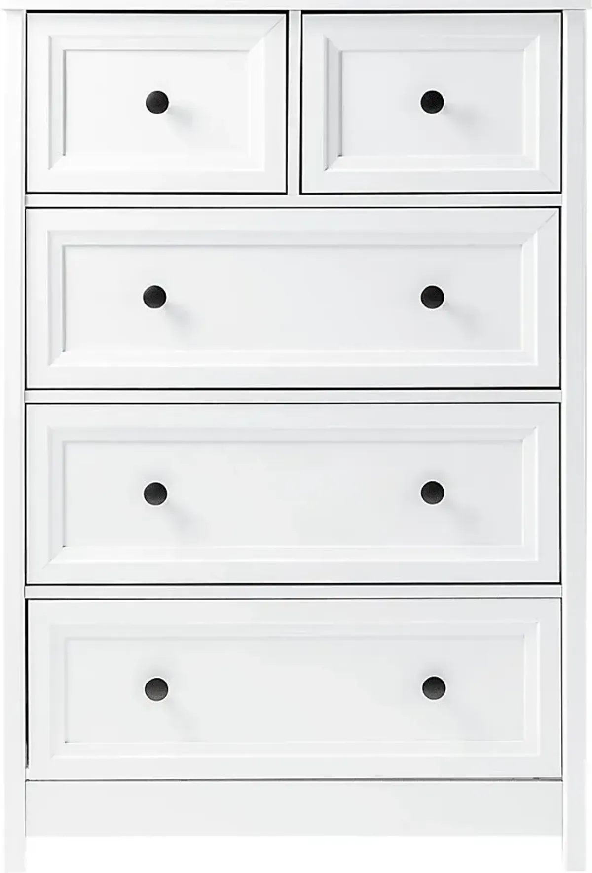 Arlora White 5 Drawer Chest