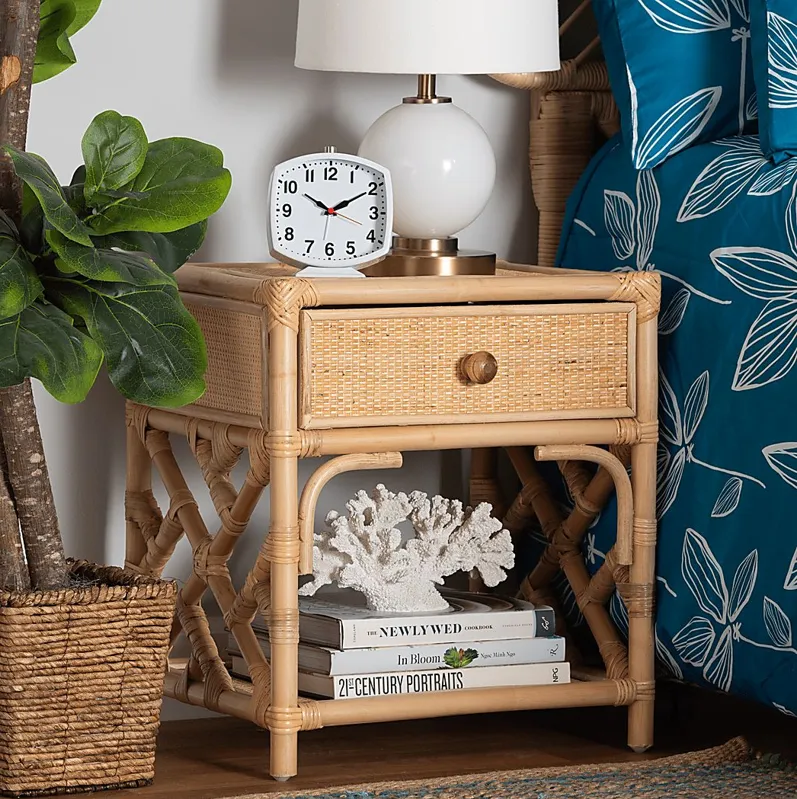 Shenela Brown Nightstand