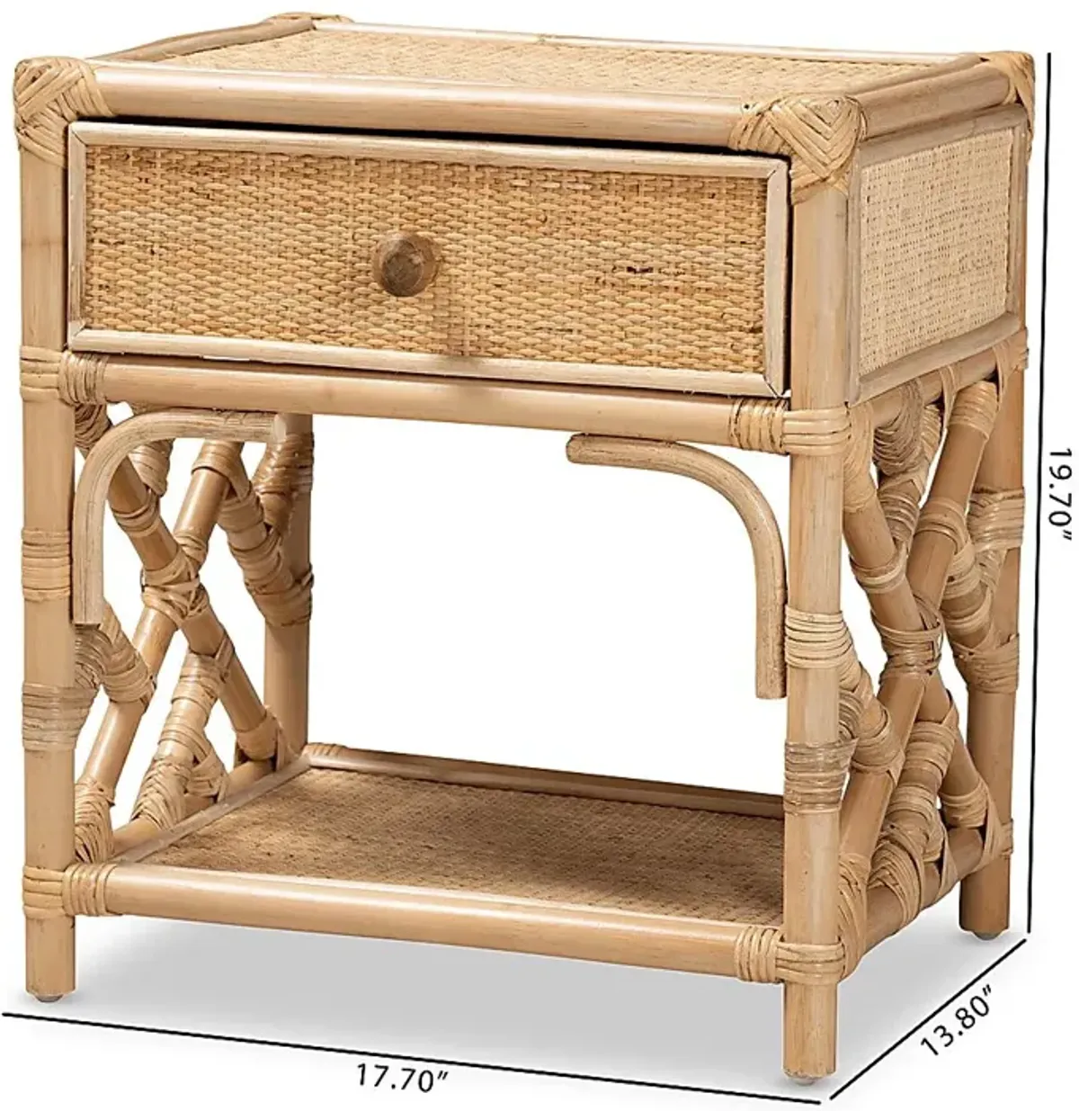 Shenela Brown Nightstand