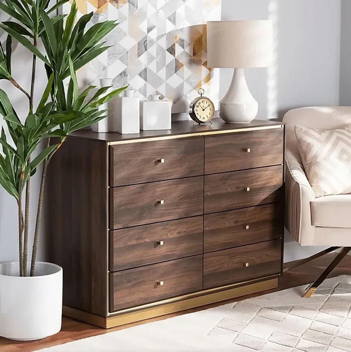 Corenna Walnut Dresser