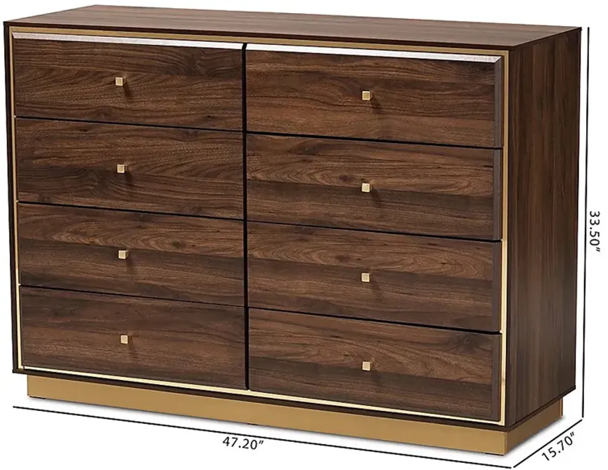 Corenna Walnut Dresser