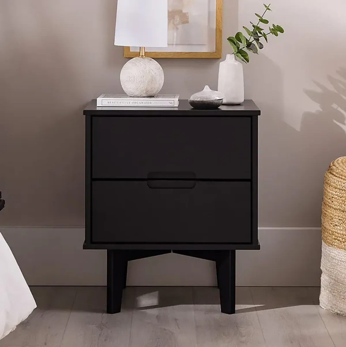 Namora Black Nightstand