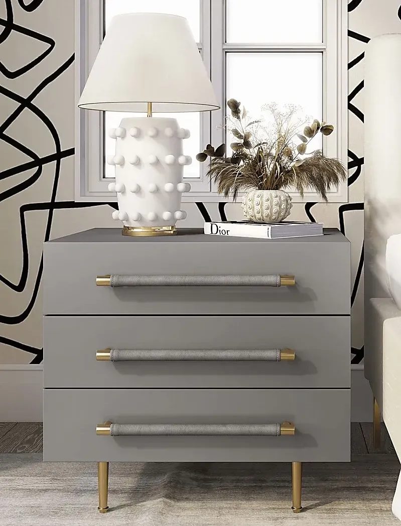 Troperan Gray Nightstand