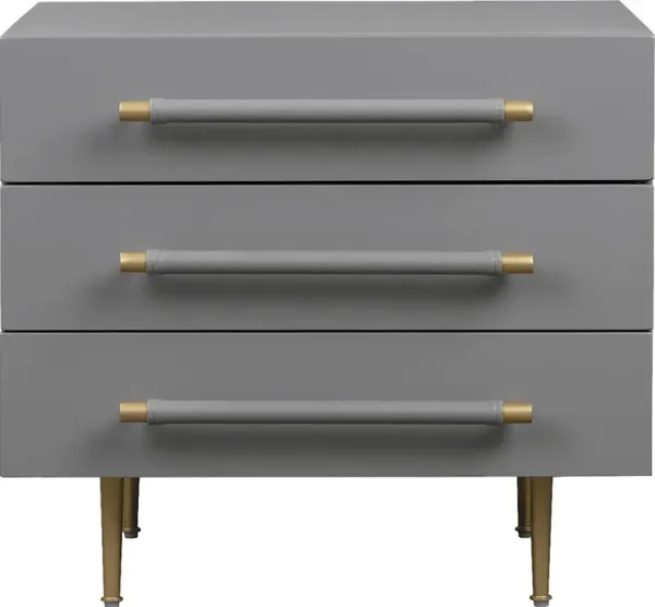 Troperan Gray Nightstand