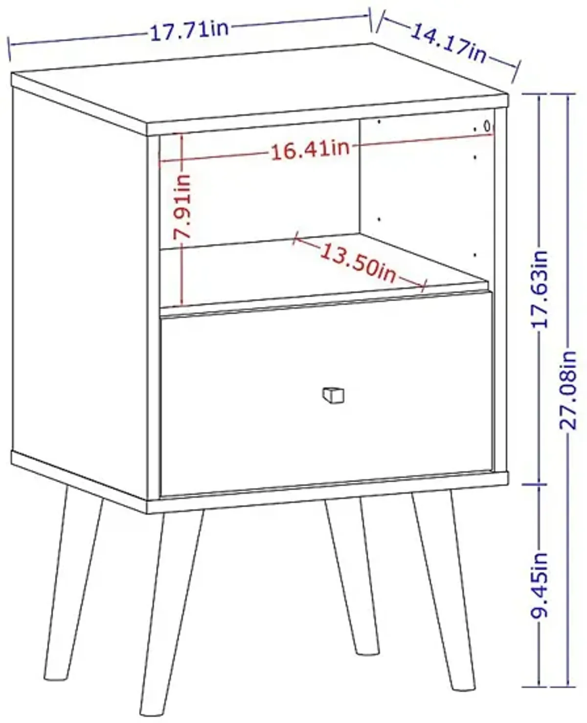 Alamitos III Light Brown Nightstand