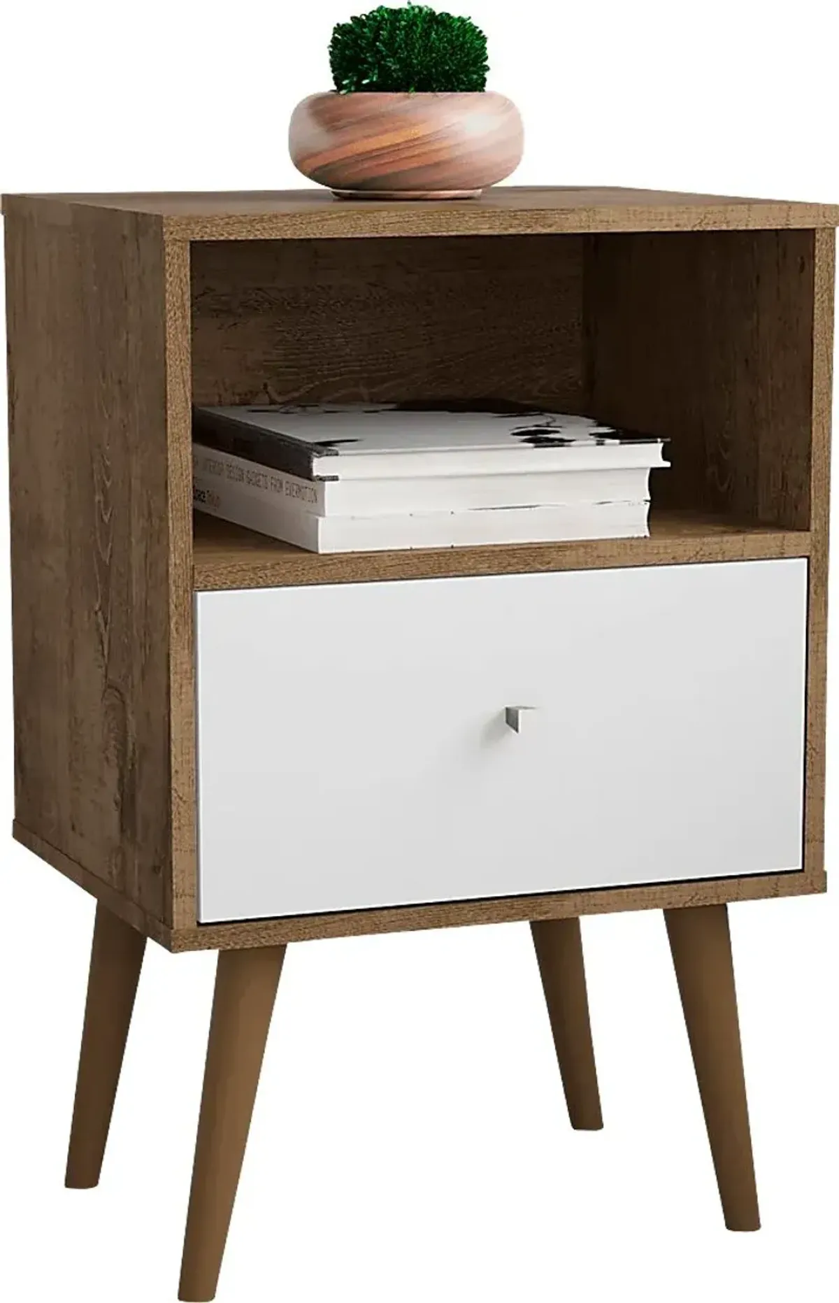 Alamitos IV White Nightstand