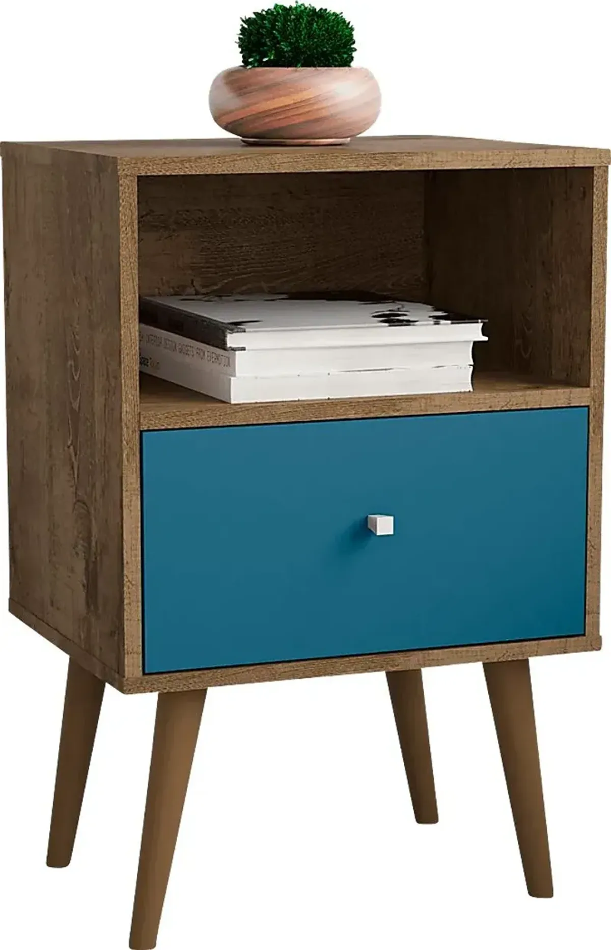 Alamitos IV Aqua Nightstand