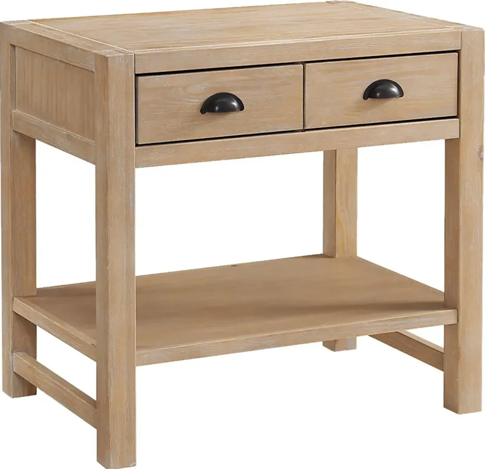 Taviawk Brown 2 Drawer Nightstand