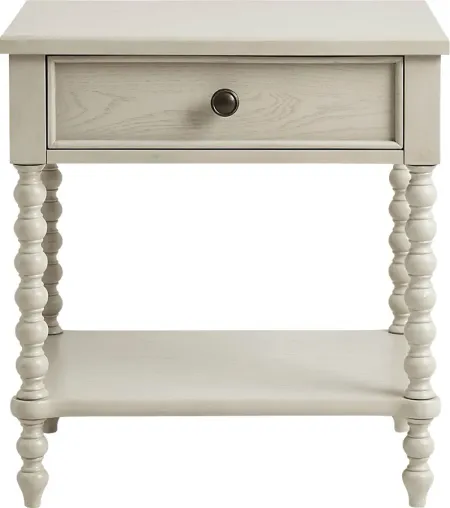 Hanchey White Accent Table
