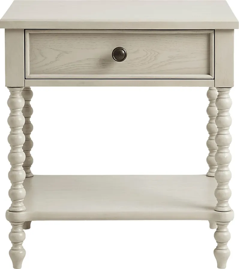 Hanchey White Accent Table