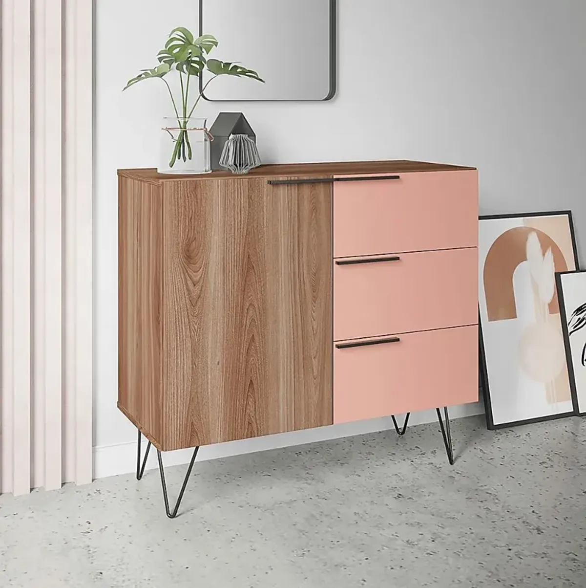 Leihigh Pink Dresser