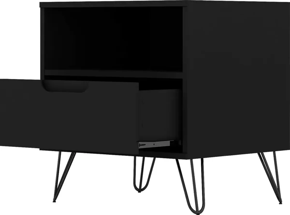 Camomile IV Black Nightstand