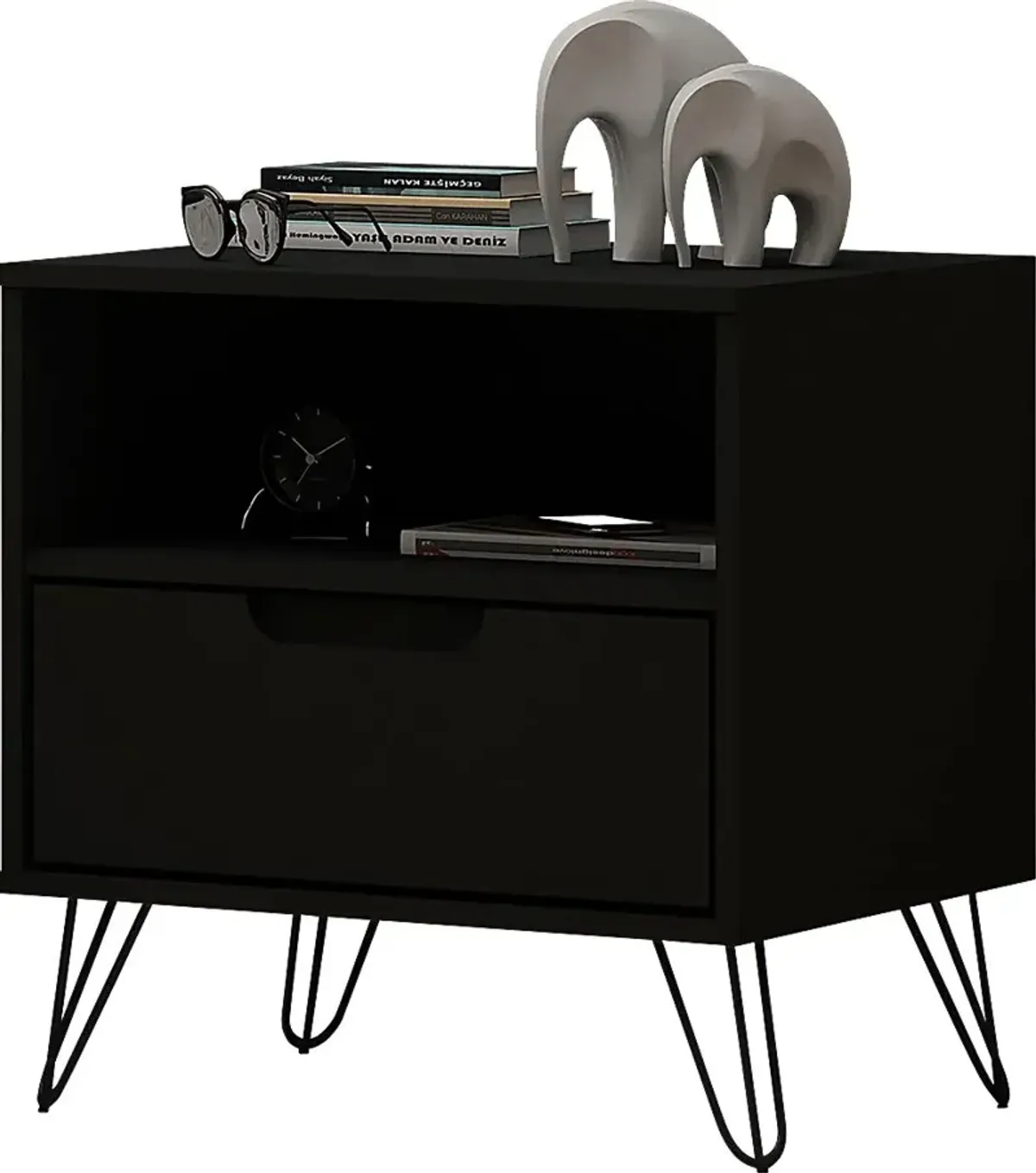 Camomile IV Black Nightstand