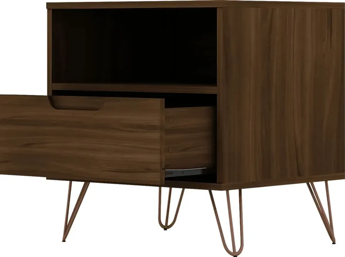 Camomile IV Brown Nightstand