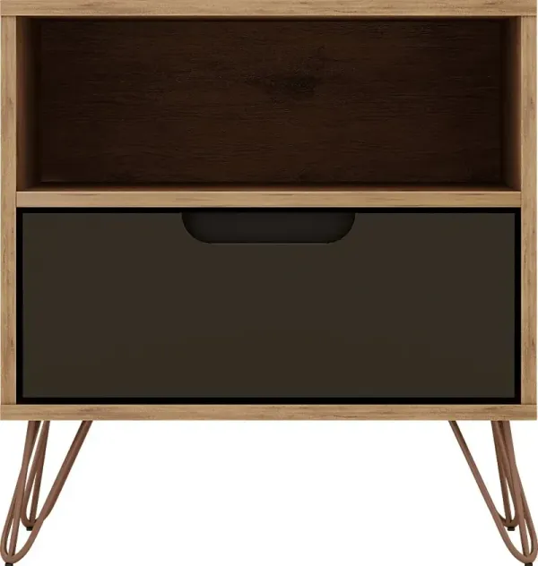 Camomile IV Gray Nightstand