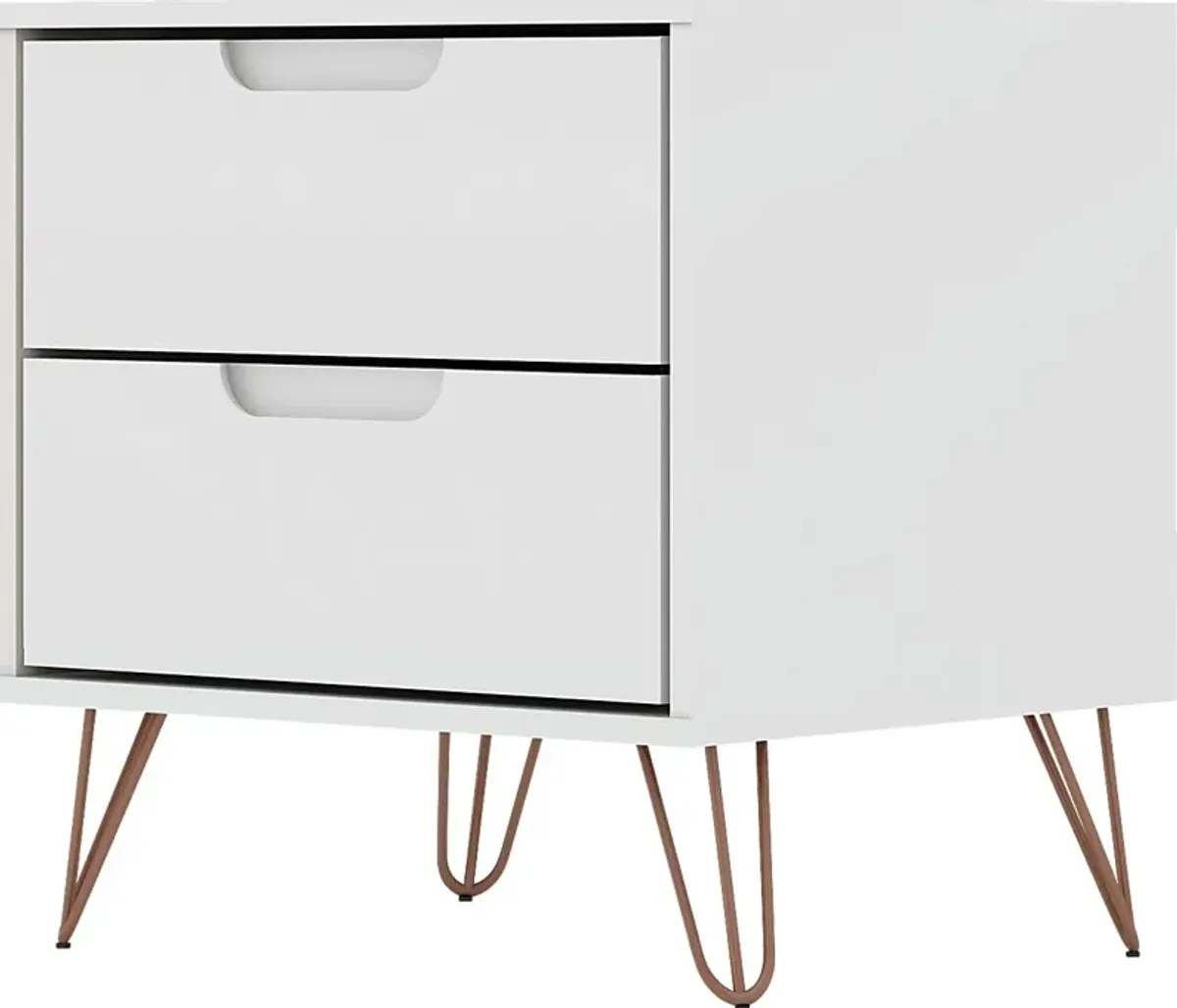 Camomile V White Nightstand