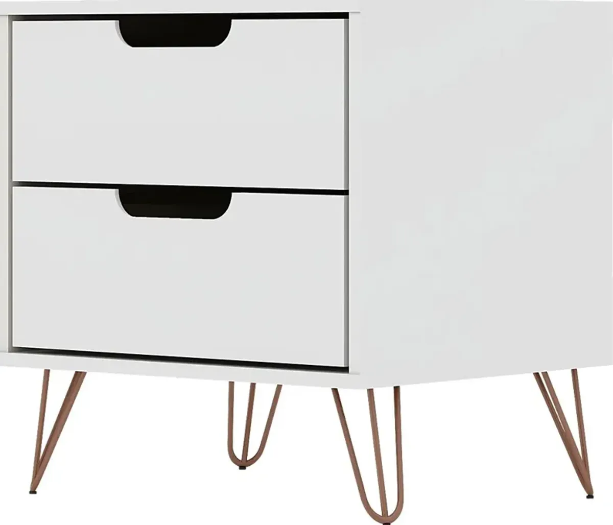 Camomile V White Nightstand