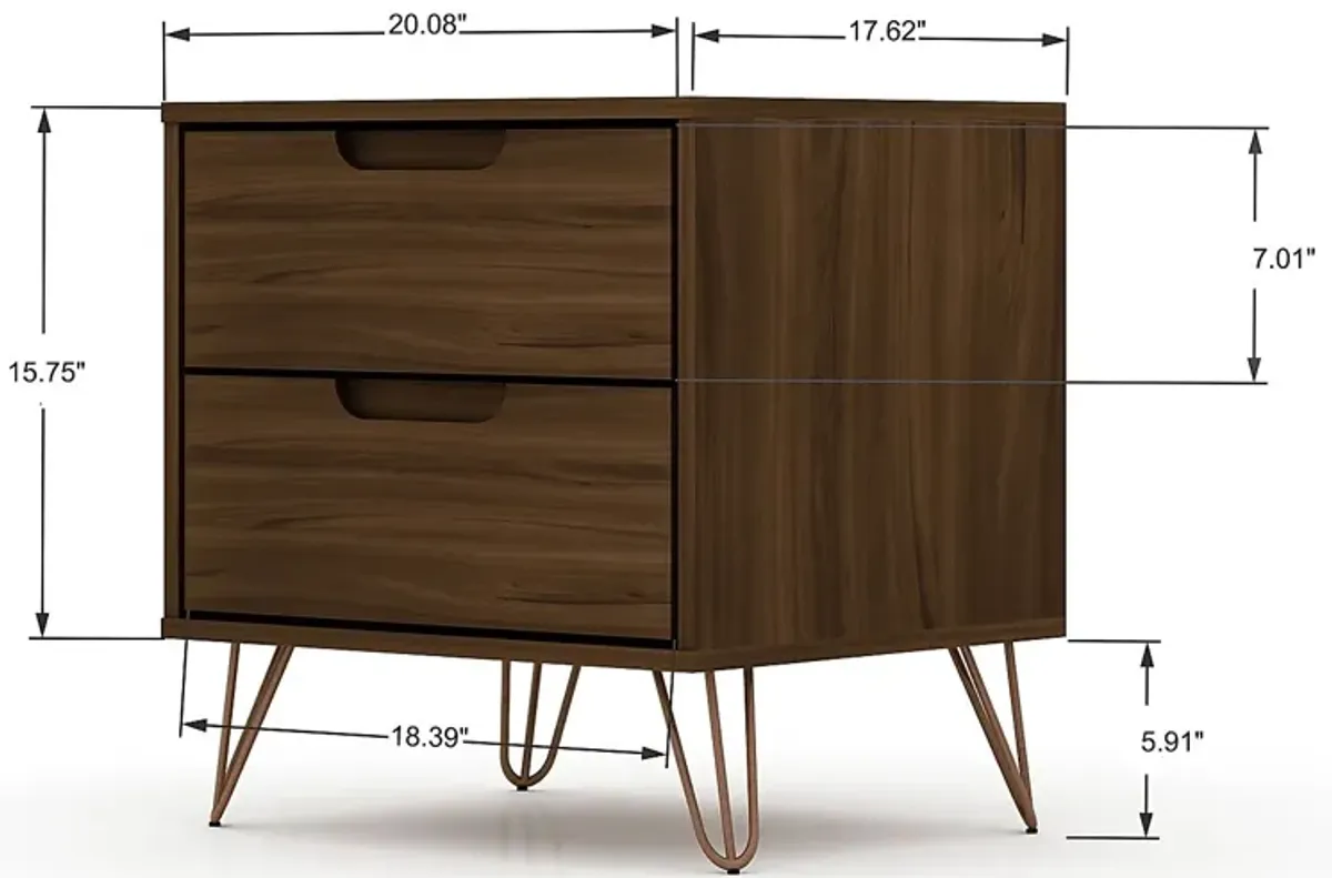 Camomile V Brown Nightstand