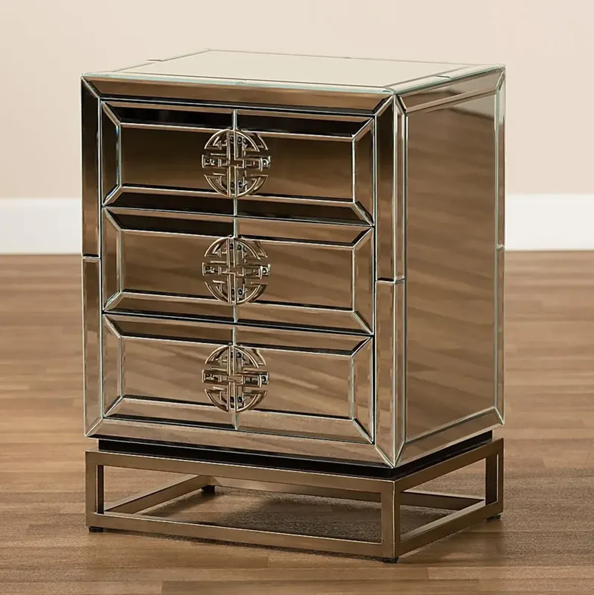 Anduin Silver Nightstand