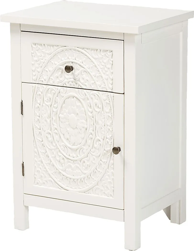 Radslow White Nightstand