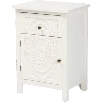 Radslow White Nightstand | Furniture.com