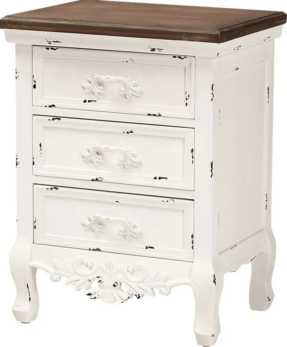 Raveneaux White Nightstand