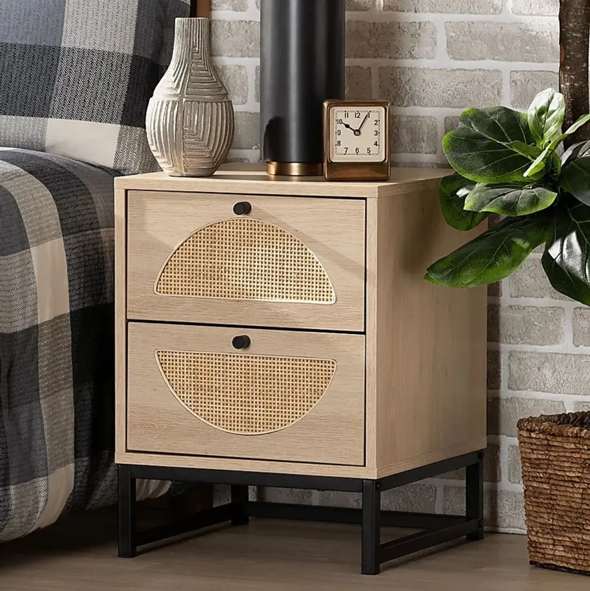 Foch Light Brown Nightstand