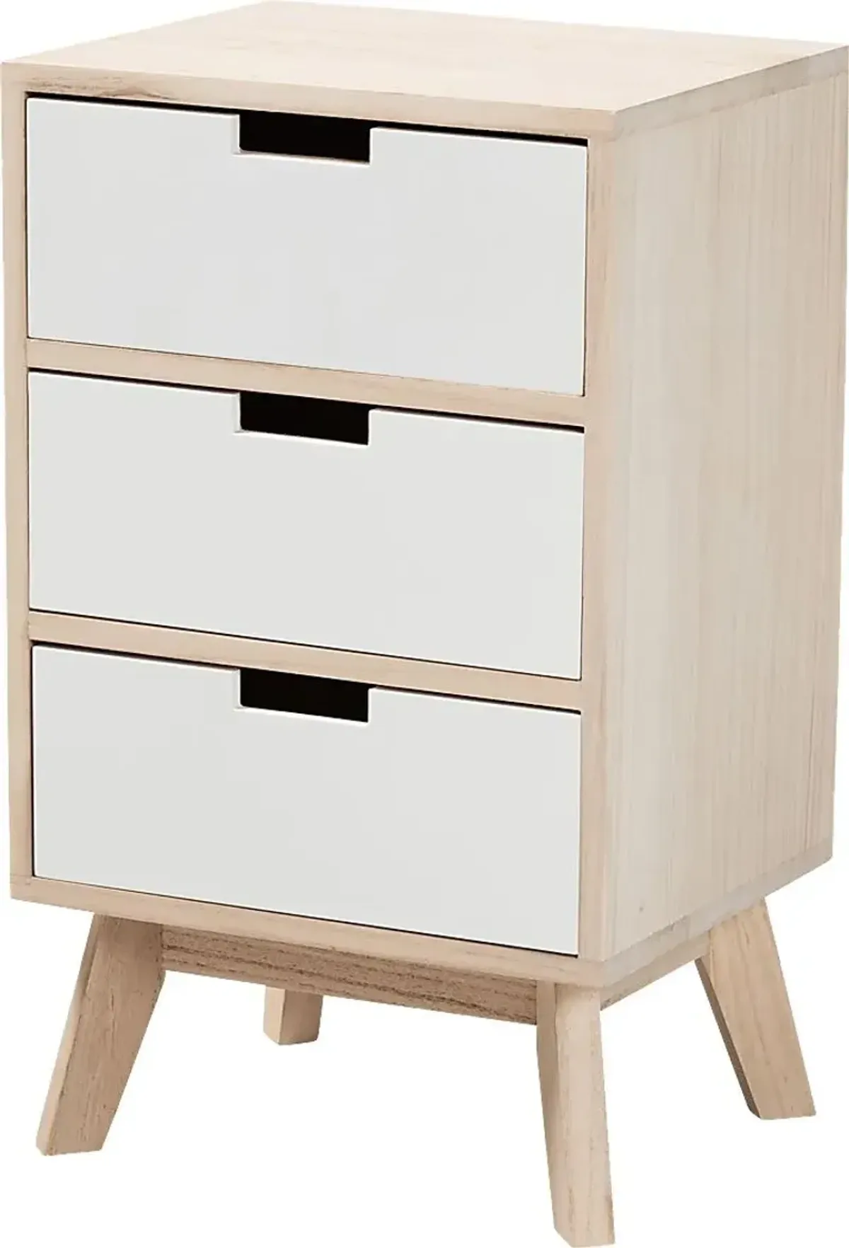 Jamele White Small Nightstand