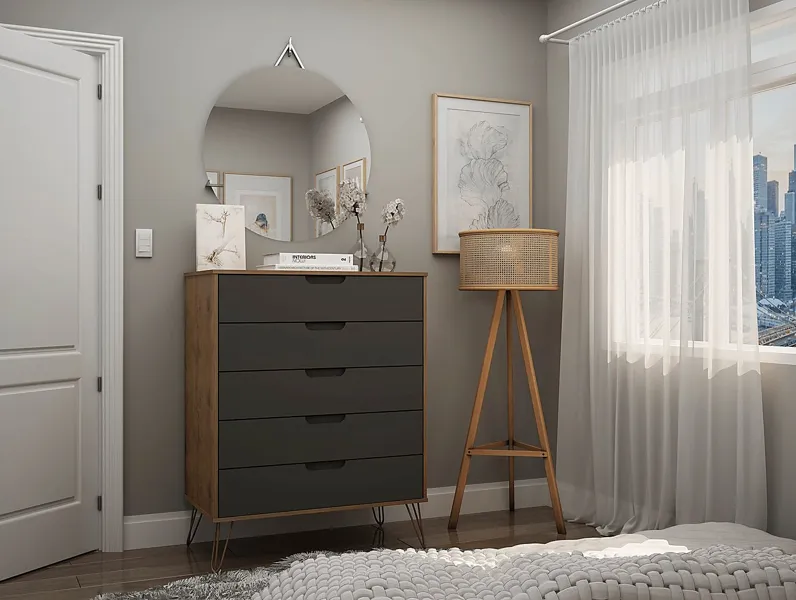 Camomile I Gray Dresser