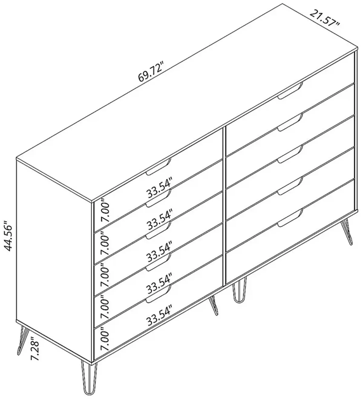 Camomile III Brown Dresser