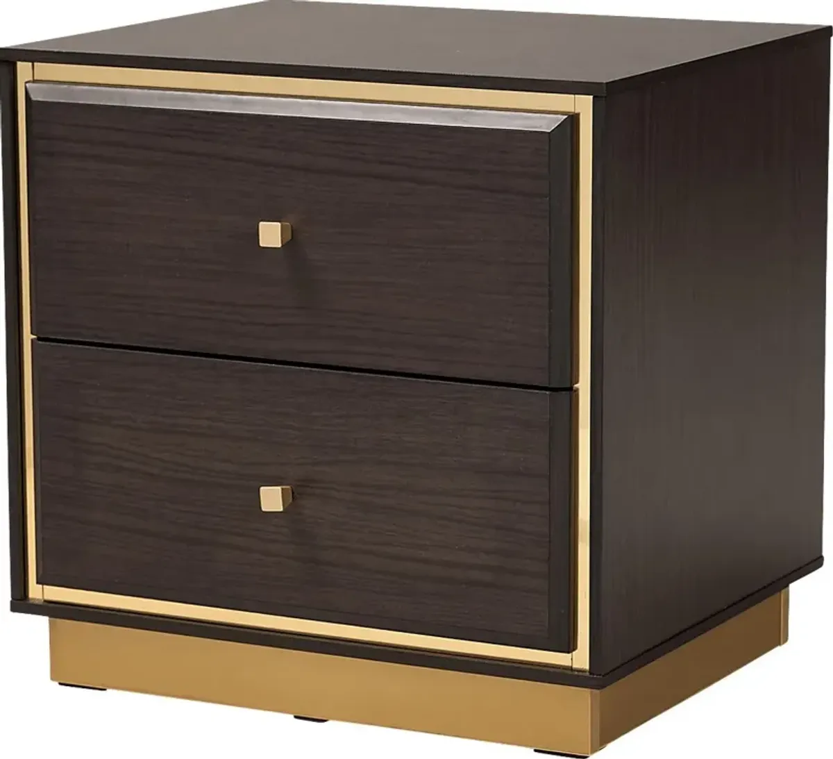 Aralena Dark Brown Nightstand