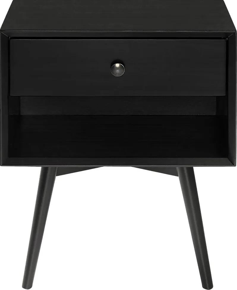 Tuttlebee Black Nightstand