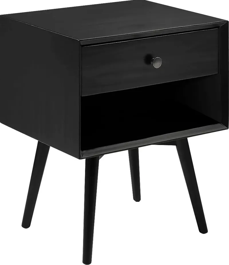 Tuttlebee Black Nightstand