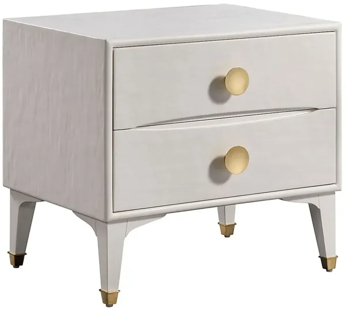 Delera White Nightstand