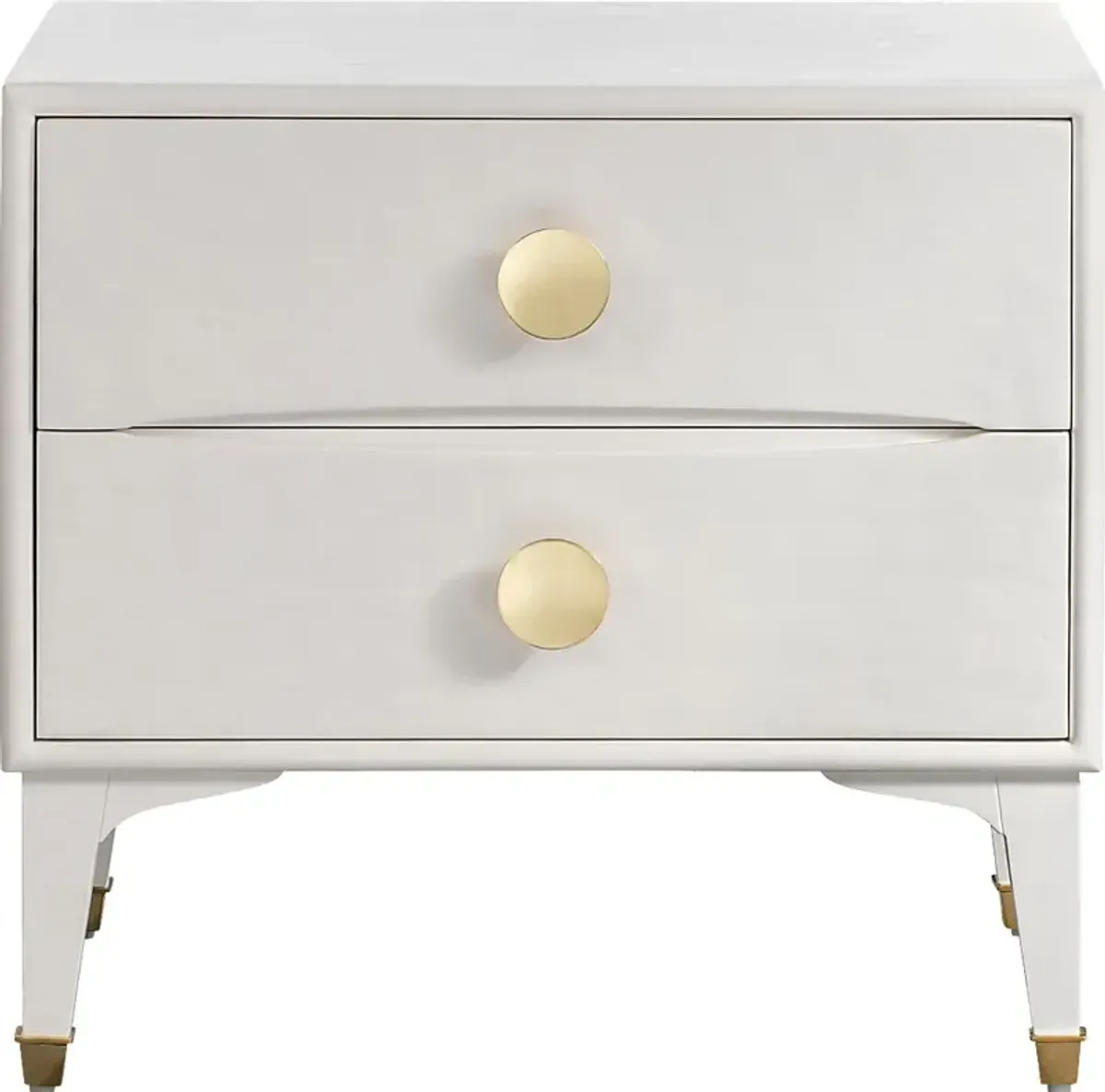 Delera White Nightstand