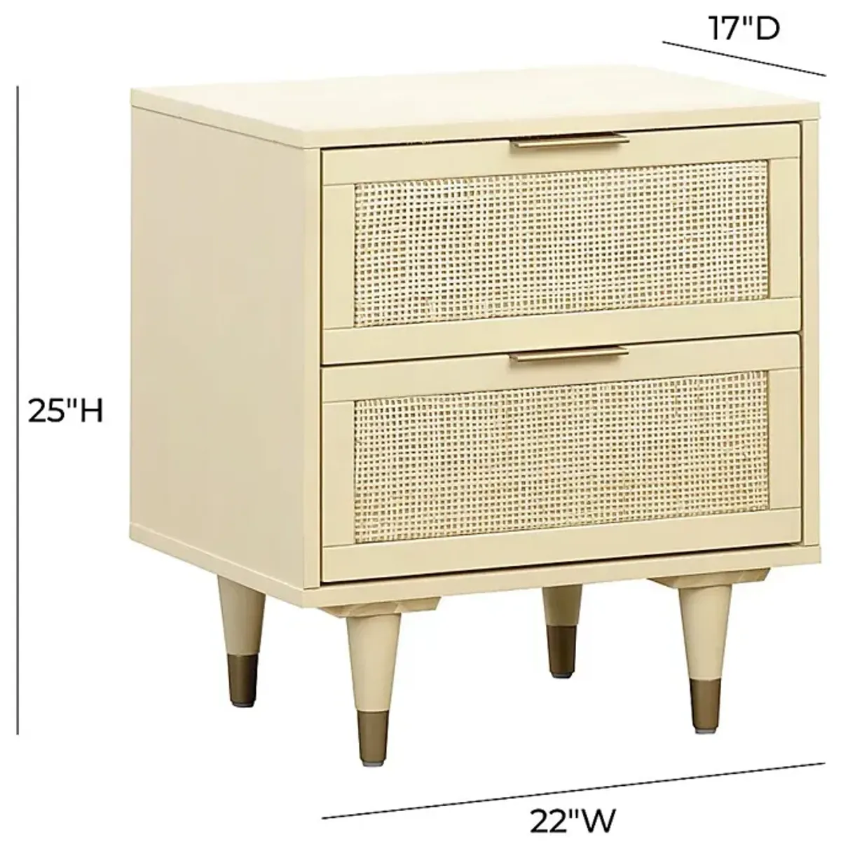 Selera Beige Nightstand