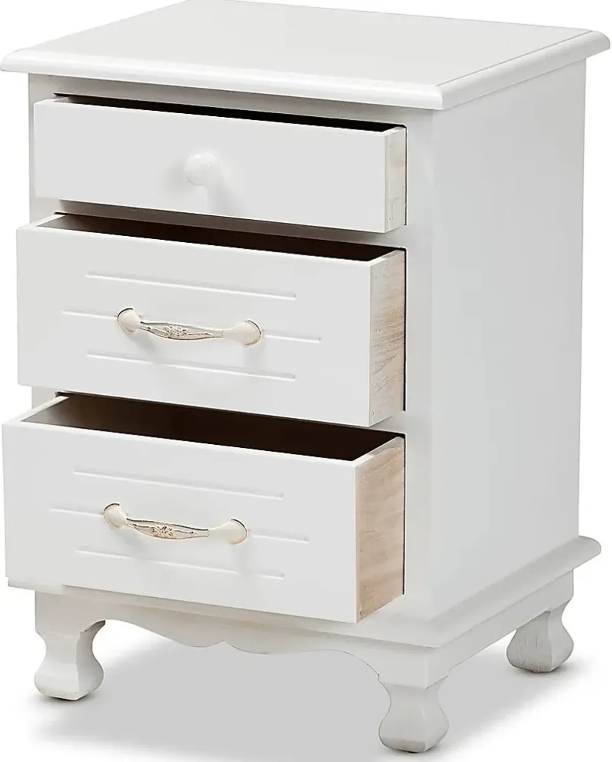 Brashear White Nightstand